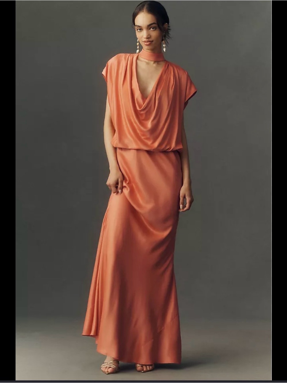 ISO BHLDN Plunge Cowl-Neck Maxi Dress DO NOT BUY PLEASE READ